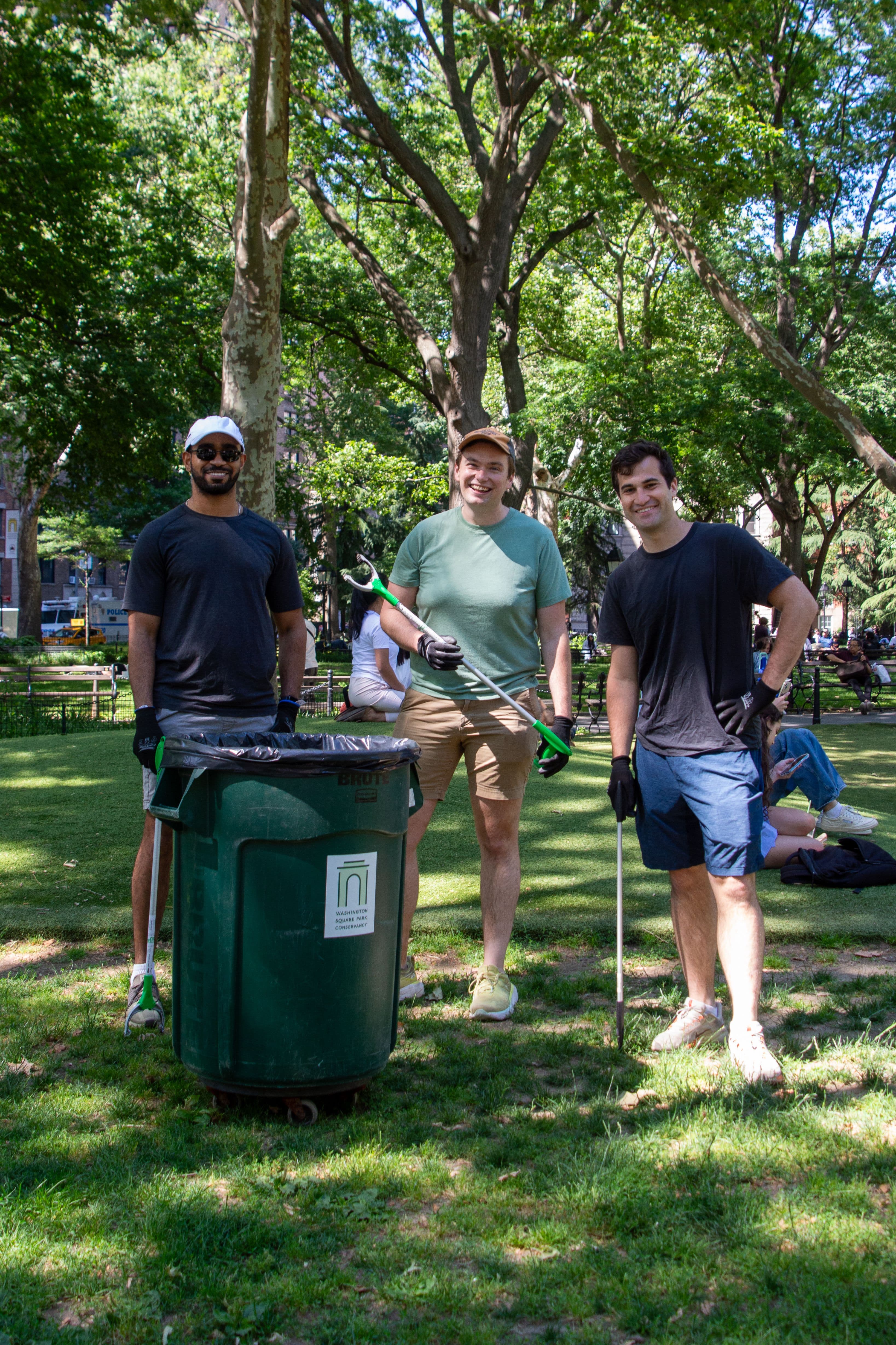 Volunteers in the park