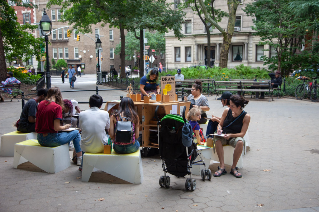 The Uni Project sets up a Draw residency in the Park's NW corner in fall 2018. 