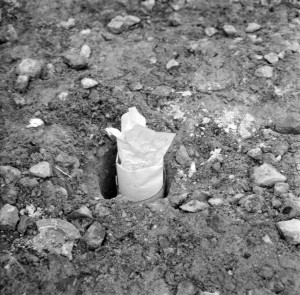 Time capsule in place 