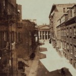 sepia image of minetta street in 1925