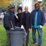George and members of the Park staff smile for the camera