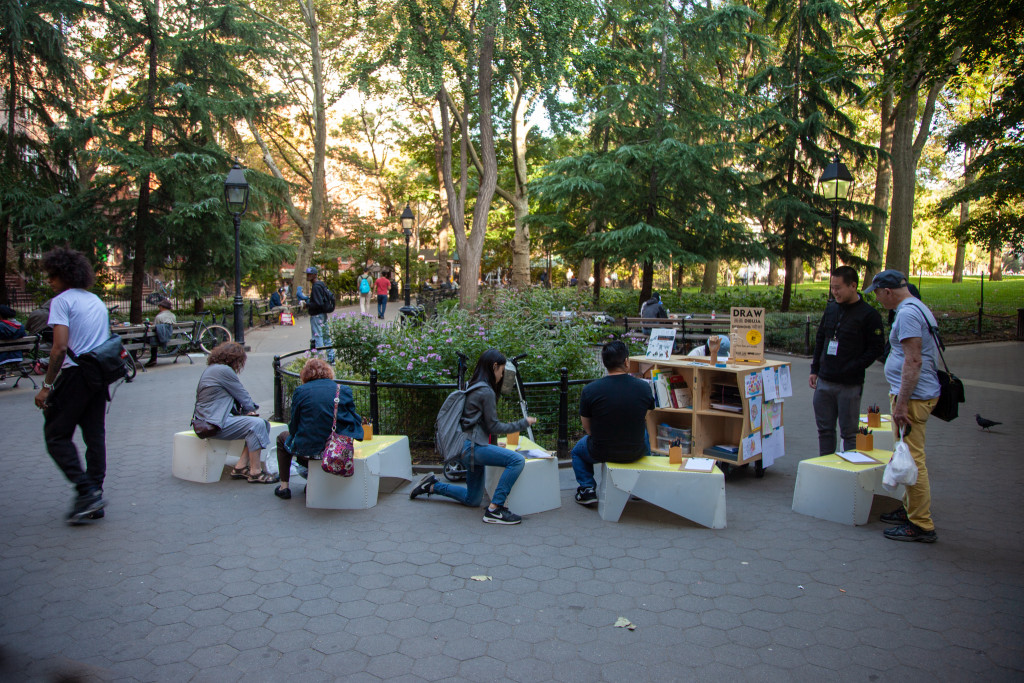 Street Labs DRAW NYC pop-up studio, summer 2019. Courtesy of Street Labs